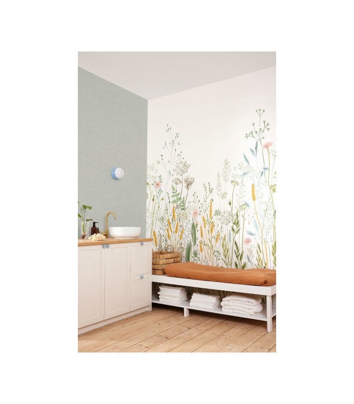 Papier peint Panoramique Herbarium Multicouleurs - 200x310cm - Collection Green Life 2 - CASELIO - Réf.  GNL2105390404