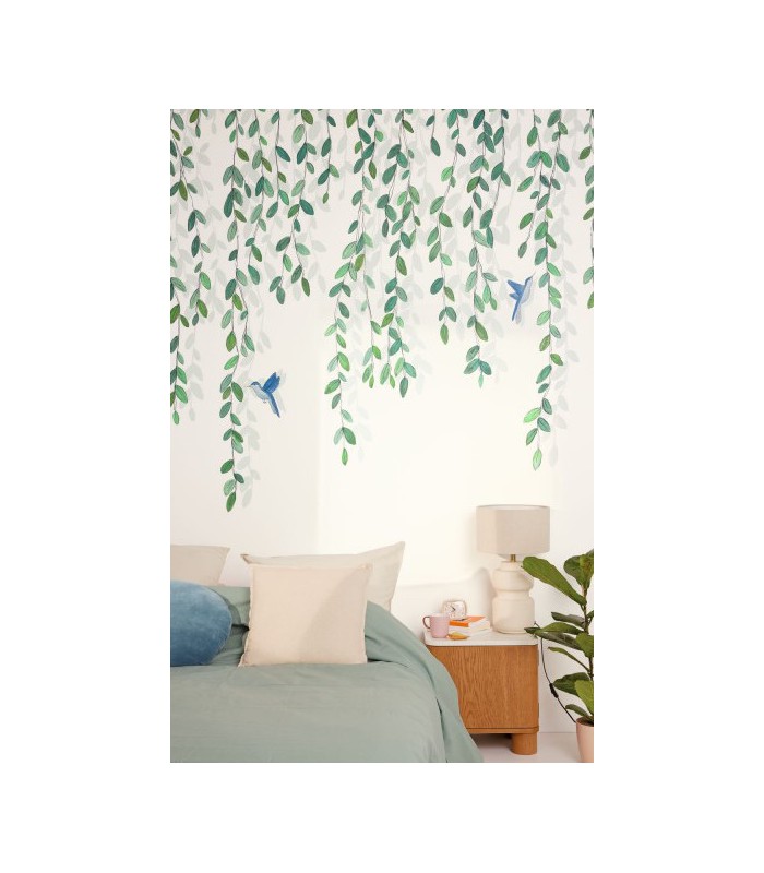 Papier peint Panoramique Birdy Vert - 200x250cm - Collection Green Life 2 - CASELIO - Réf.  GNL2105400405