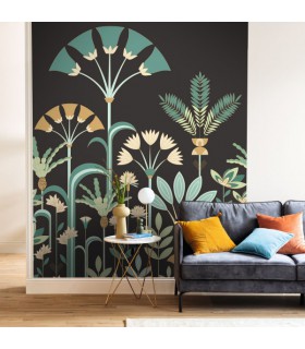 Papier peint Panoramique Luxuriance VERT - 200x250cm - Collection Élégance - CASELIO - Réf. ELC105327005