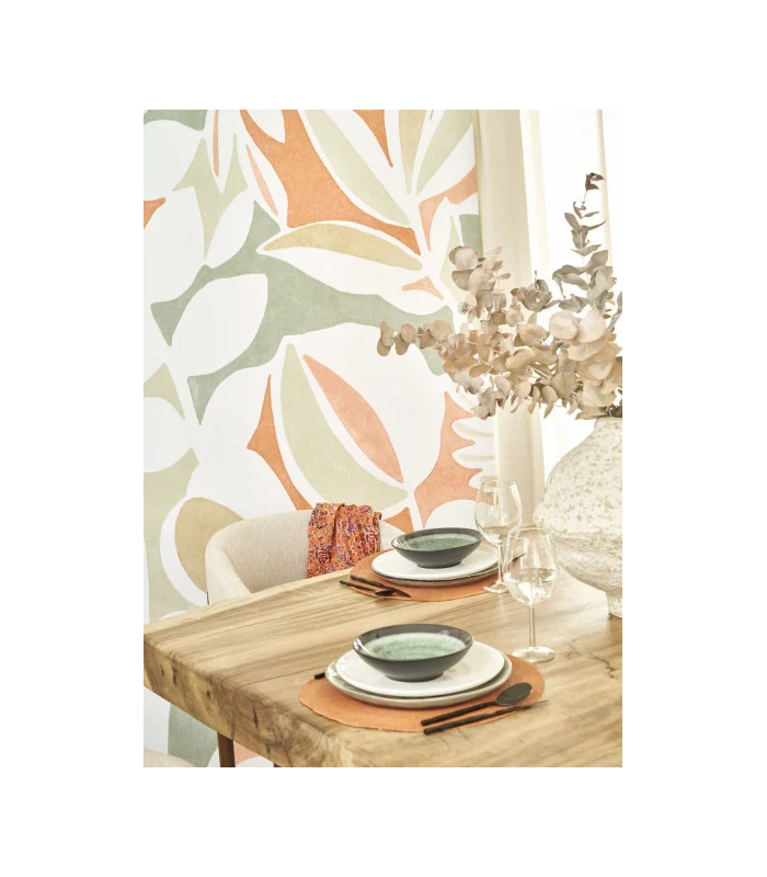 Papier peint Panoramique PLACE DES LICES TERRACOTTA-PIN, format M - Collection Échappée Belle - CASADECO - Réf.ECHA89887217