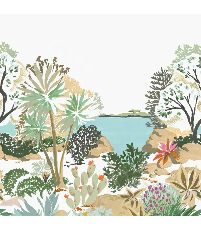 Papier peint Panoramique CAP ESTEREL BLEU, format L - Collection Échappée Belle - CASADECO - Réf.ECHA89866118