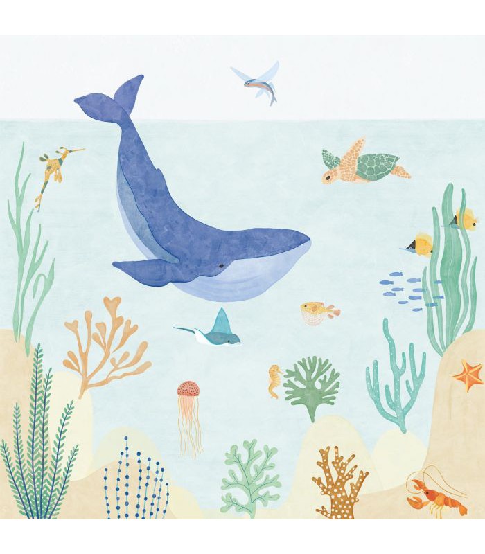 Panoramique LE MONDE DE LA MER MULTICOULEURS S 250x250 - Collection LES MINIS MONDES - CASELIO - Réf. MNM105666006