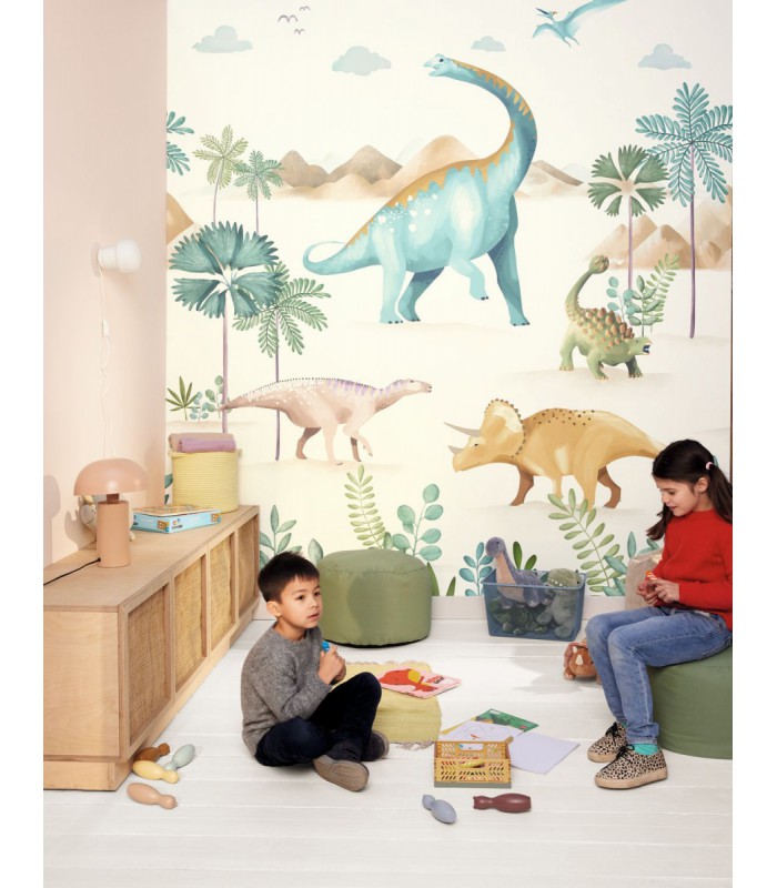 Panoramique LE MONDE DES DINOSAURES VERT S 250x250 - Collection LES MINIS MONDES - CASELIO - Réf. MNM105774506