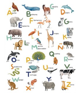Panoramique APRENDEMOS EL ALFABETO MULTICOULEURS S 200x250 - Collection LES MINIS MONDES - CASELIO - Réf. MNM105863405