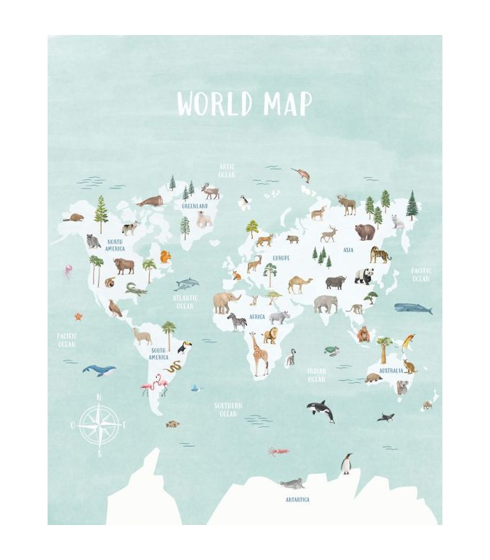 Panoramique DECOUVRIR LE MONDE MULTICOULEURS L 250x310 - Collection LES MINIS MONDES - CASELIO - Réf. MNM105766302