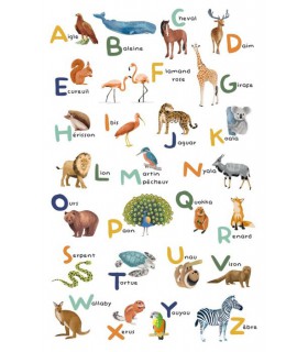 Panoramique APPRENONS L ALPHABET MULTICOULEURS L 200x310 - Collection LES MINIS MONDES - CASELIO - Réf. MNM105672304