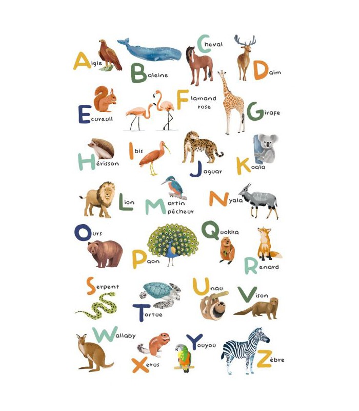 Panoramique APPRENONS L ALPHABET MULTICOULEURS L 200x310 - Collection LES MINIS MONDES - CASELIO - Réf. MNM105672304