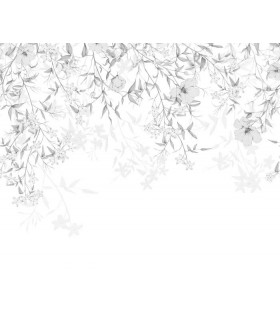 Panoramique FLORE ENCHANTEE S GRIS BRUME 300x250 - Collection WONDERWALLS 2 - CASADECO - Réf. WDWD200199407