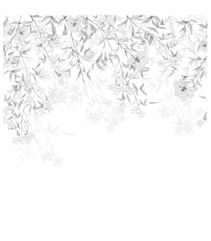 Panoramique FLORE ENCHANTEE L GRIS BRUME 300x310 - Collection WONDERWALLS 2 - CASADECO - Réf. WDWD200199409