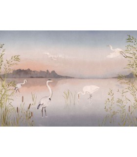 Panoramique MARAIS SAUVAGE M ROSE CREPUSCULE 400x280 - Collection WONDERWALLS 2 - CASADECO - Réf. WDWD200034311