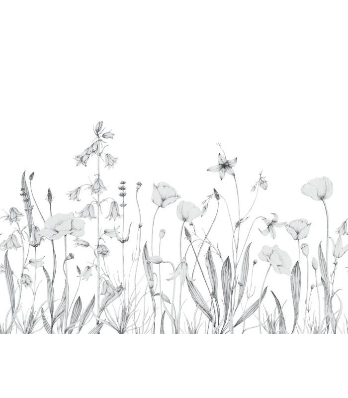 Panoramique PROMENADE BUCOLIQUE L GRIS BRUME 400x310 - Collection WONDERWALLS 2 - CASADECO - Réf. WDWD200169112