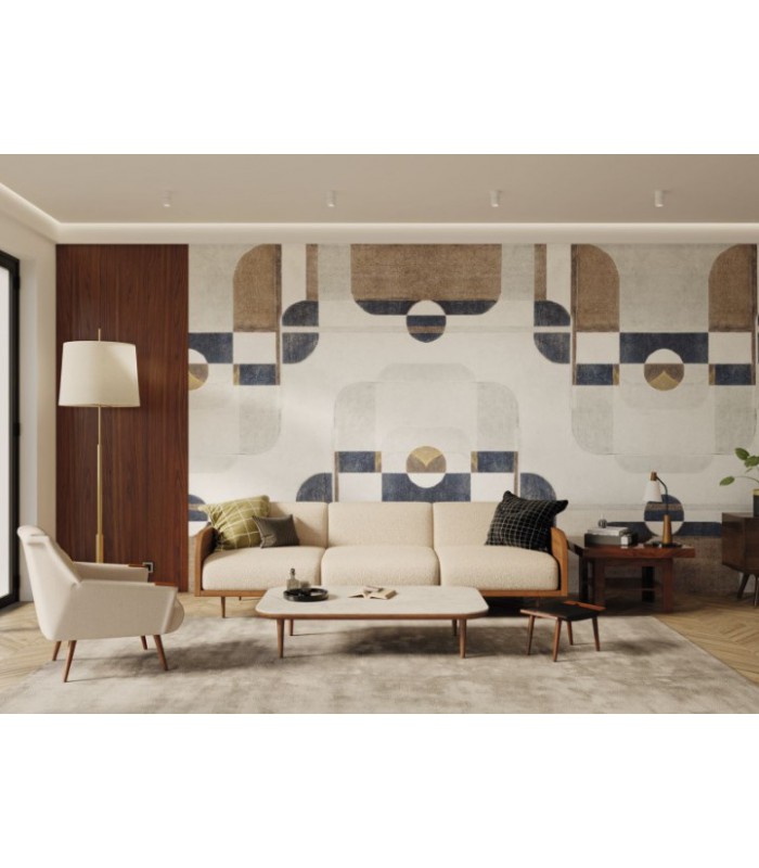 Panoramique CONRAD_S GRIS DUVET / ENCRE 424 x 250 - Collection CARNABY STREET  - CASADECO - Réf. CARN200586128