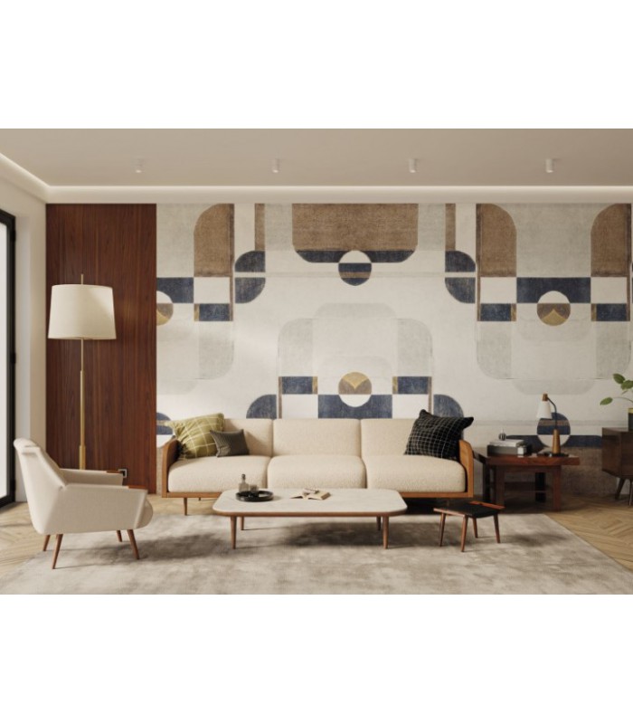 Panoramique CONRAD_L GRIS DUVET / ENCRE 424 x 310 - Collection CARNABY STREET  - CASADECO - Réf. CARN200586130