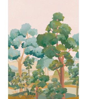 Panoramique L ETE INDIEN VERT _L 200x310 - Collection BALADE - CASELIO - Réf. BLD106157704