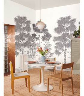 Panoramique POESIE PRINTANIERE NOIR 250x250 - Collection BALADE - CASELIO - Réf. BLD106169006