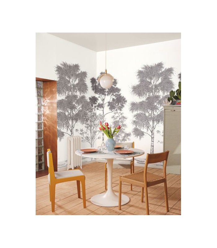 Panoramique POESIE PRINTANIERE NOIR 250x250 - Collection BALADE - CASELIO - Réf. BLD106169006