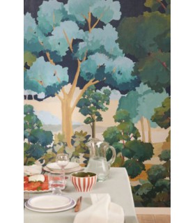 Panoramique L ETE INDIEN NOIR _M 200x280 - Collection BALADE - CASELIO - Réf. BLD106159003