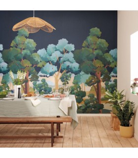 Panoramique L ETE INDIEN NOIR _M 200x280 - Collection BALADE - CASELIO - Réf. BLD106159003