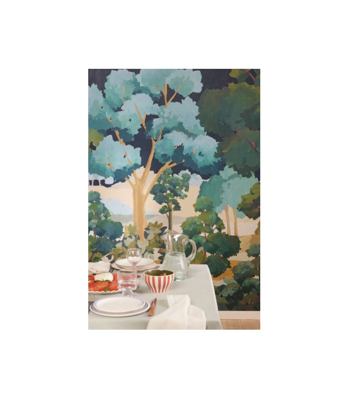 Panoramique L ETE INDIEN NOIR _L 200x310 - Collection BALADE - CASELIO - Réf. BLD106159004