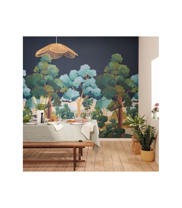 Panoramique L ETE INDIEN NOIR _L 200x310 - Collection BALADE - CASELIO - Réf. BLD106159004