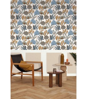 Panoramique SOUBASSEMENT JUTE S BLANC - Collection RELIEFS - CASELIO - Réf. RLF105220000