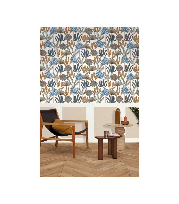 Panoramique SOUBASSEMENT JUTE S BLANC - Collection RELIEFS - CASELIO - Réf. RLF105220000