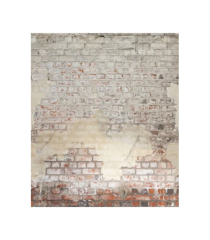 Panoramique BRICKWALL TAUPE S 212 x 250 - Collection RELIEFS - CASELIO - Réf. RLF106251025