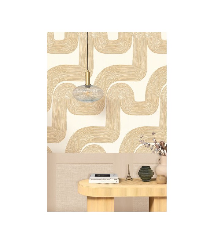 Panoramique SOUBASSEMENT JUTE S BEIGE - Collection RELIEFS - CASELIO - Réf. RLF105221010