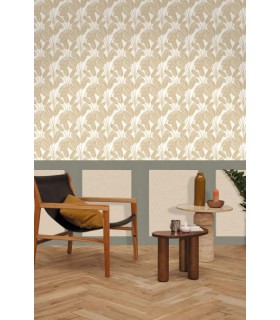 Panoramique SOUBASSEMENT JUTE S KAKI - Collection RELIEFS - CASELIO - Réf. RLF105227170