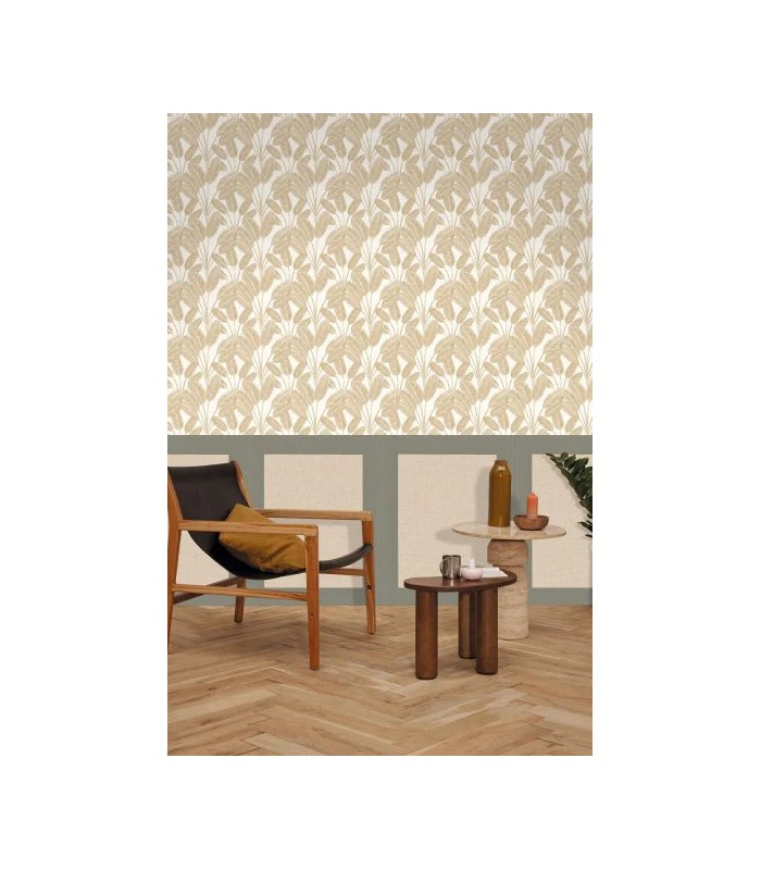 Panoramique SOUBASSEMENT JUTE S KAKI - Collection RELIEFS - CASELIO - Réf. RLF105227170