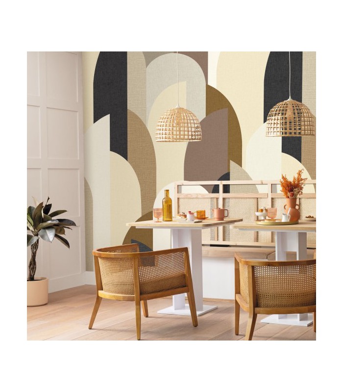 Panoramique FABRIC ARCH BEIGE S 212 x 250 - Collection RELIEFS - CASELIO - Réf. RLF106291025