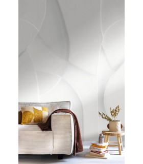 Panoramique PLASTER VOLUMN BLANC S 212 x 250 - Collection RELIEFS - CASELIO - Réf. RLF106380025