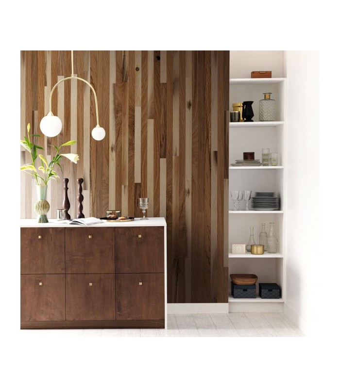 Panoramique WOODWALL MARRON L 212 x 310 - Collection RELIEFS - CASELIO - Réf. RLF106422027