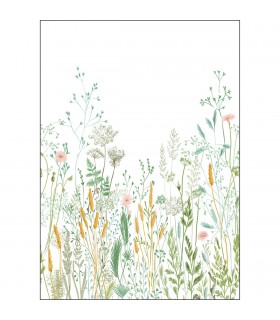 Papier peint Panoramique Herbarium Multicouleurs - 200x280cm - Collection Green Life 2 - CASELIO - Réf.  GNL2105390403