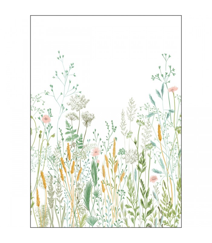 Papier peint Panoramique Herbarium Multicouleurs - 200x280cm - Collection Green Life 2 - CASELIO - Réf.  GNL2105390403
