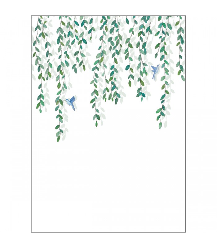 Papier peint Panoramique Birdy Vert - 200x280cm - Collection Green Life 2 - CASELIO - Réf.  GNL2105400403
