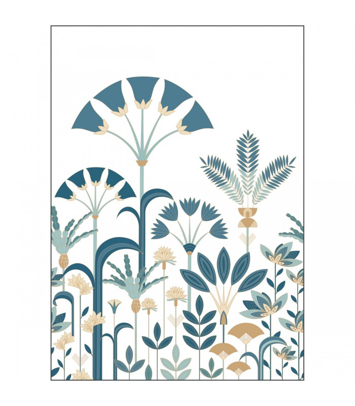 Papier peint Panoramique Luxuriance BLEU - 200x280cm - Collection Élégance - CASELIO - Réf. ELC105326003