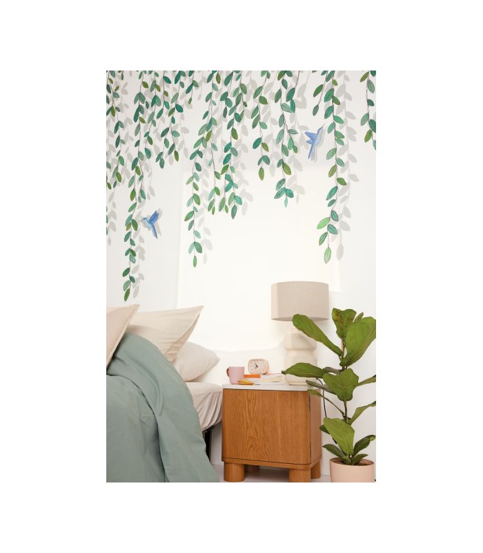 Papier peint Panoramique Birdy Vert - 200x280cm - Collection Green Life 2 - CASELIO - Réf.  GNL2105400403
