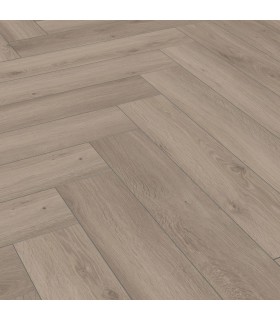 Kronotex Parquet Stratifié Chevron Herringbone - Chêne Silver D3773 - 665 x 133 x 8 mm