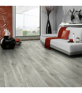 Kronotex Parquet Stratifié Mammut Plus - Chêne Highland Argent D4797 - 1845 x 244 x 10 mm