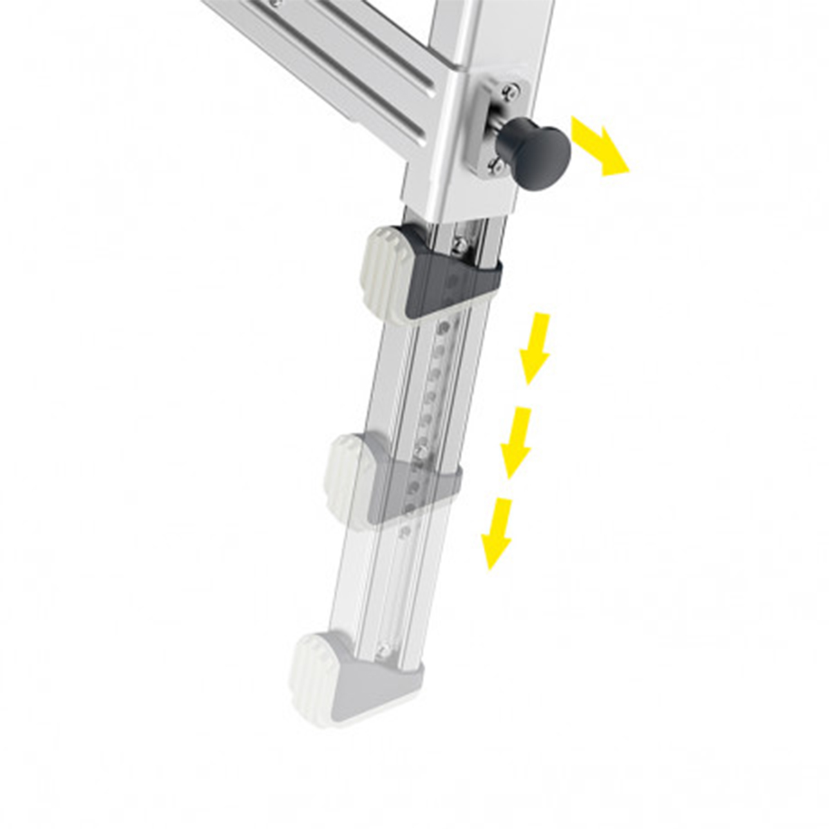 Plateforme pour escalier Hailo TP1 pieds rétractables 2