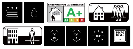pictogrammes lames Live clic Berry Alloc