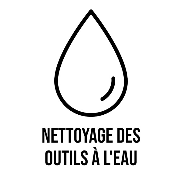 nettoyage des outils à l'eau