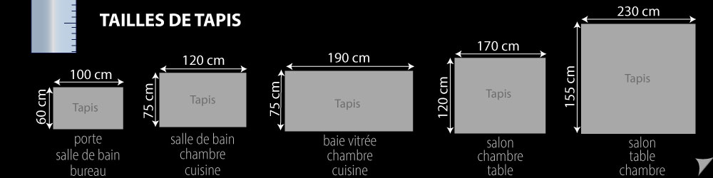 tailles tapis vinyle carreaux de ciments
